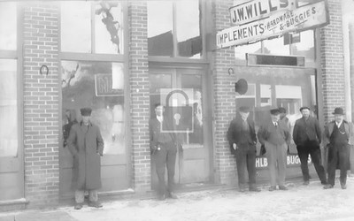 J W Wills Hardware Store Kirklin Indiana IN - Reprint