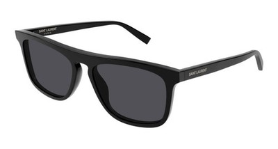 Authentic Saint Laurent SL 586 Browline Black Sunglasses - NEW