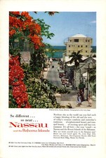 Vintage 1960 Nassau, Bahamas Tourism Print Ad...