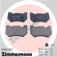 Bremsbelagsatz Scheibenbremse Zimmermann 22958.170.1 FüR Audi Q5 FYB FYG FYT Van