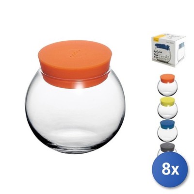 8x Glasbehälter Aquarium Bunte Farben 420 Cc Pasabahce