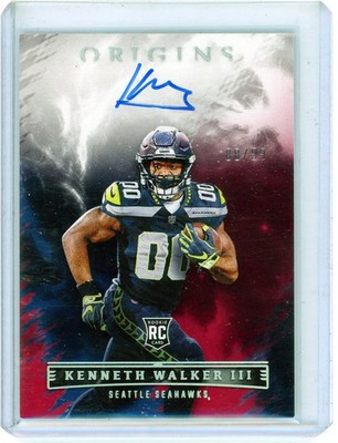 Kenneth Walker III - 2022 Panini Origins Football Rookie Auto RC 88/99 RAU-KWA