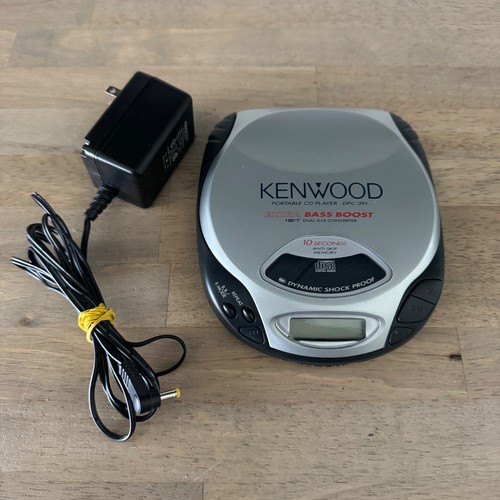 Kenwood Portable CD Compact Disc Player with Power Cord DPC-391 - Tested Working