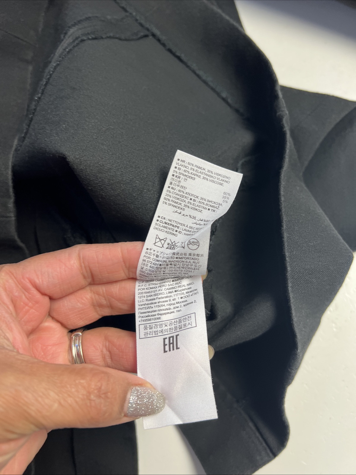 BANANA REPUBLIC Solid Black Stretch Square Neck S… - image 9