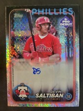 2024 Topps Devin Saltiban /199 Pro Debut Autograph Sparkle Foil #PD-179 Phillies