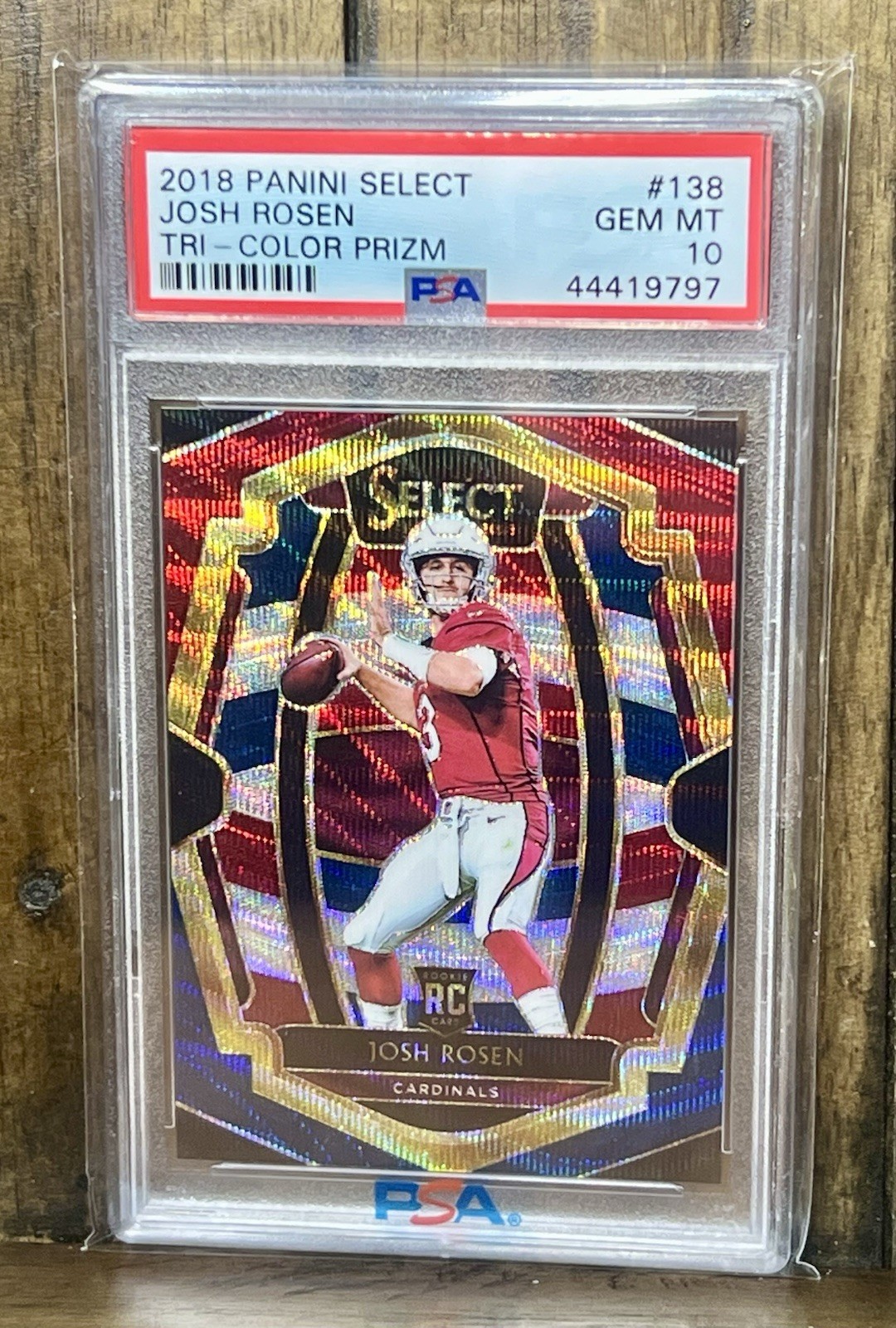 Josh Rosen Panini Select #138 Tri-Color Prizm