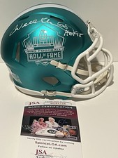 WILL SHIELDS Signed Autographed Auto KC Chiefs FLASH HOF 16 Mini Helmet JSA COA