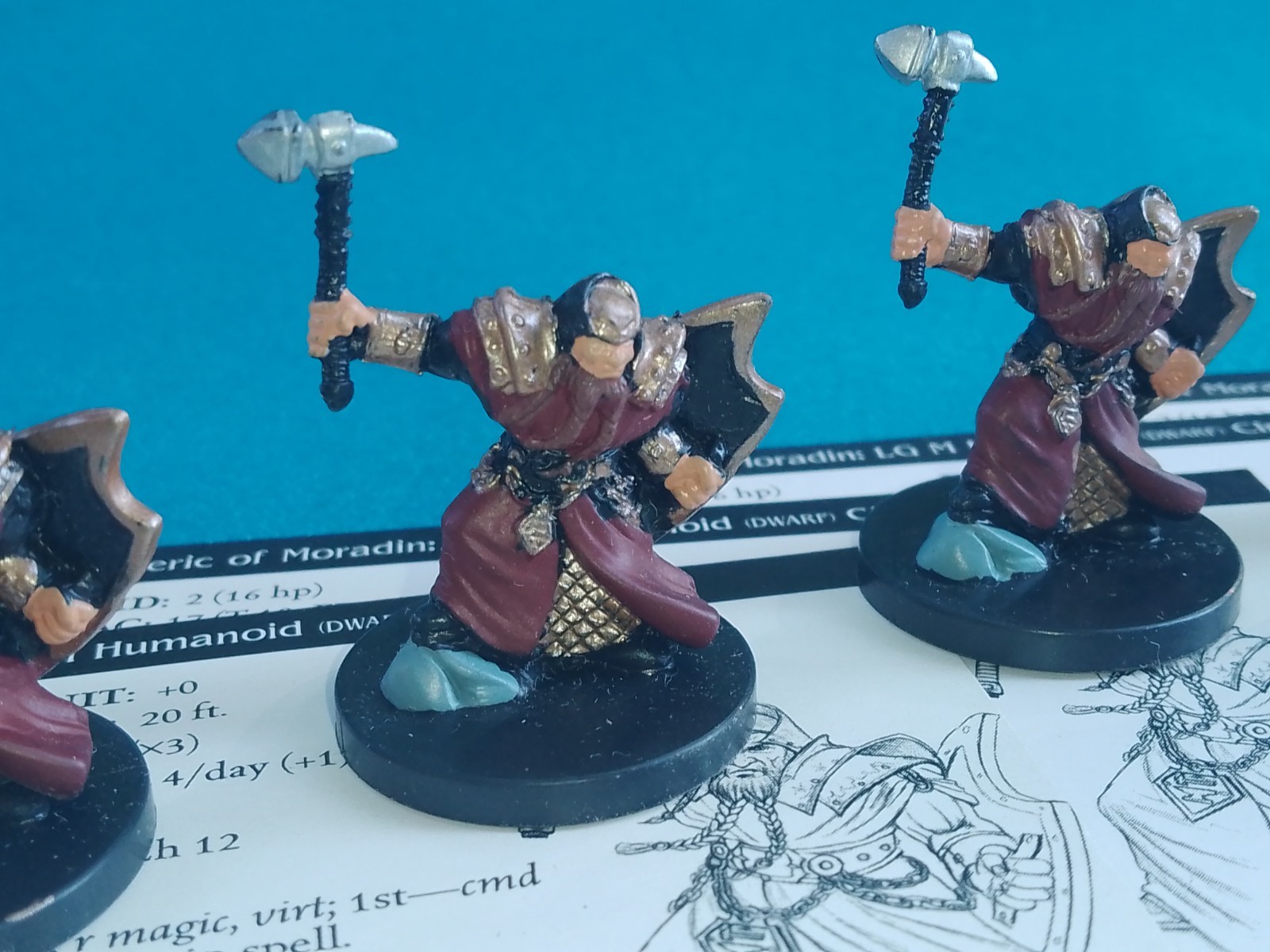 Cleric of Moradin 4/80 Harbinger Miniatura Card Dungeons & Dragons D&D Wizards