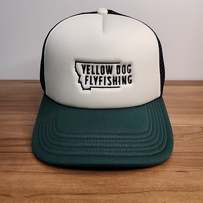 #ad Yellow Dog Fly Fishing Foam Front Mesh Snapback Trucker Hat Bozeman Montana $16.99