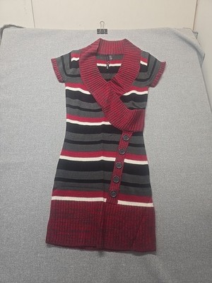 Made for Me to Look Amazing Sweater Dress Womens Size Small Knit Striped 