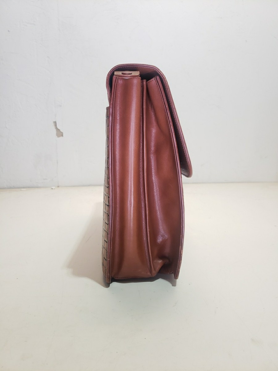 Rare Vintage Bosca Night Flight Double Flex Briefcase AND EXTENSION INSERT View 2