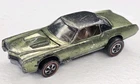 Hot Wheels Redline Custom Eldorado Olive With Dark Interior Vintage Original