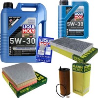 Mann Inspektionspaket 6L Liqui Moly Longtime 5W-30 FüR BMW 5Er Touring E61 520D