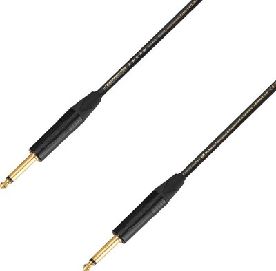 Adam Hall Cables 5 STAR IPP 0450 - Instrument Cable Neutrik 6.3 mm Jack mono ...