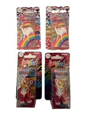 Lisa Frank 2 Forrest & 2 Markie  Hair Ties-  4 Packs in Total (32 pieces) 