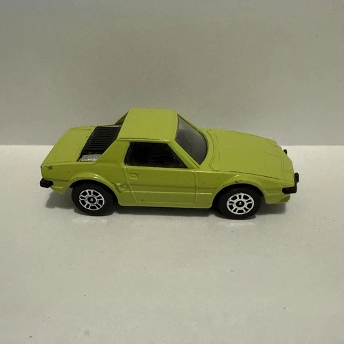 Corgi Juniors e86 Fiat X19 - Lime Green -Very Good Original Condition - Die Cast