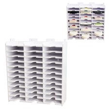 Sanfurney 36 Slots Ink Pad Holder and Stamp Pad Storage Organizer for Stampin Up