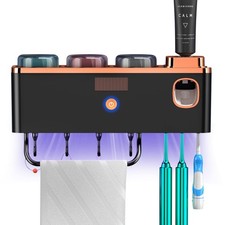 Toothbrush Holder Wall Mounted,Toothbrush Dispenser with Cleaning Function,So...
