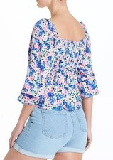BNWT Matalan Blue Ditsy Floral Gypsy Top Blouse size 20 spring Summer