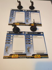 Star Wars Miniatures Neimodidian Soldier With Card x4 35/60 UC WOTC 2005