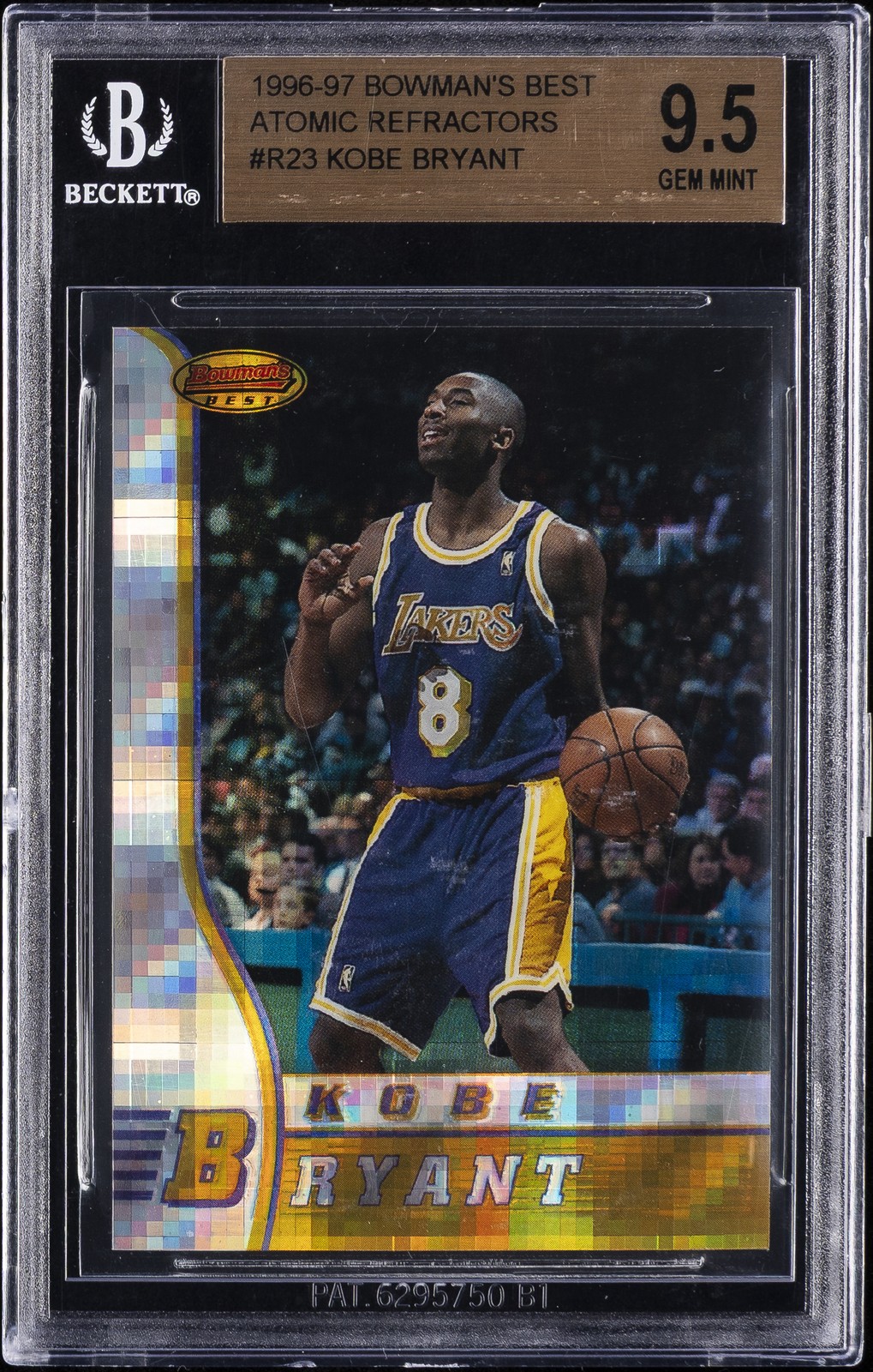 1996-97 BOWMAN'S BEST ATOMIC REFRACTORS #R23 KOBE BRYANT BGS 9.5