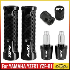 Grip Handlebar Balanced Plug slider Bar End Cap Cover For YAMAHA YZFR1 Black