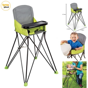 Bright Starts Portable/Outdoor Highchair Convenient Carry Summer Pop 'N Sit