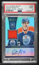 2013 Select Rookie Jersey Silver Prizm 21/99 Justin Schultz PSA 9 MINT Auto 3za