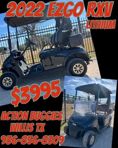 2022 EZGO RXV 48V Lithium Super Clean! 50+ Available Speed Code Factory Warranty