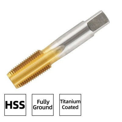M40 X 2 Ti-Coated Thread Tap Right Hand HSS Titanium Coated M40 x 2.0 Tap 1PC