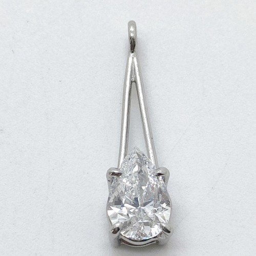 Jewelry Pendant Head Natural Diamond 1.01ct Platinum 5450946