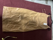 Elie Tahari Faux Leather Dress Size 8 Color Sadle Selle Brown