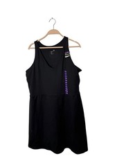 GAP Women's 2XL Tank Dress Fit Moisture Wicking Inner Short Active Black