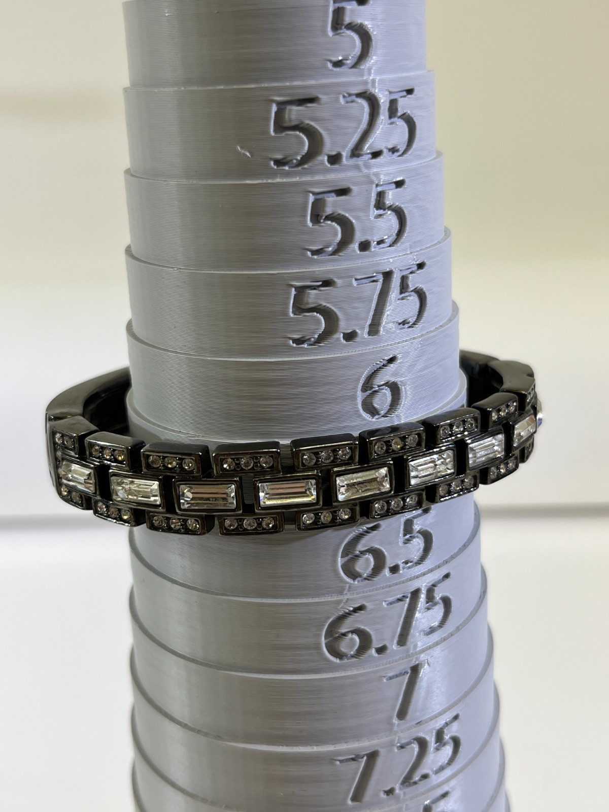 Givenchy Rhinestone Crystal Hinged Bangle Bracele… - image 2