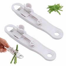 2Pcs White Bean Slicer Set, Vegetable Slicer, Efficient m,