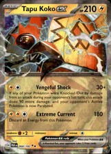 Tapu Koko ex 068/182 Double Rare Paradox Rift Pokemon Holo Near Mint