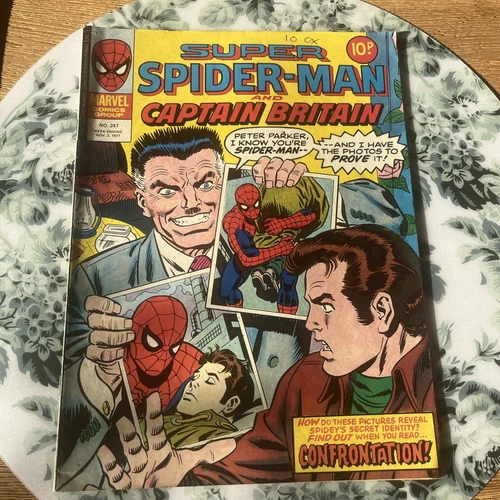 Super Spider-Man and Captain Britain 247  (1977) Vintage Marvel U.K. Weekly