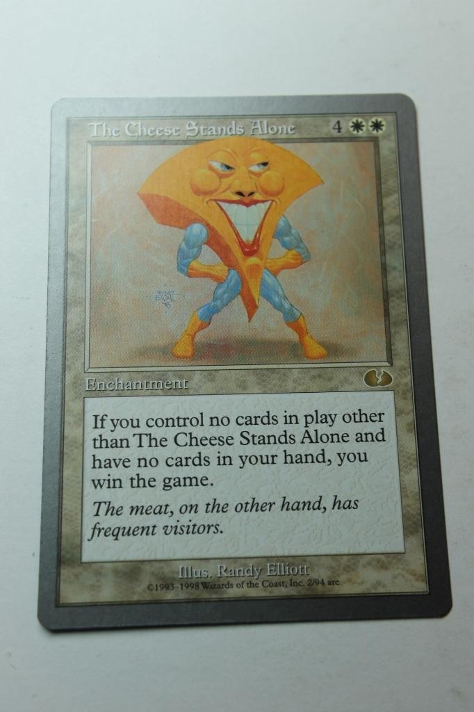 MTG The Cheese Stands Alone x1- -Unglued-Lightly Played