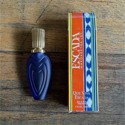 Escada Que Viva Escada EDT 1 oz 30ml Open Box Full Bottle+Ester Lauder Organizer