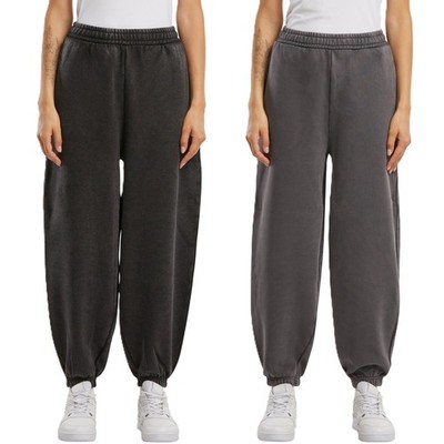 Build Your Brand Ladies Vintage Heavy Sweatpants Damen Schwere Jogginghose Druck