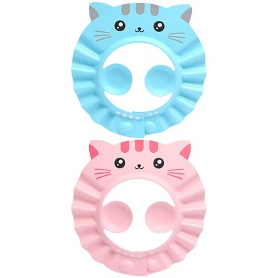 2 PCs wasserdichte Säuglingsdusche Baby Shampoo Hat Cartoon Muster