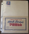 Hank Aaron’s 700th Unsigned "I Was There” Page & Atlanta Braves 70s Memorabilia — photo 9
