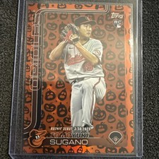 2025 Topps Update Tomoyuki Sugano RC Holiday Jack O'Lantern Rookie Debut #US55