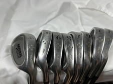 Natural Golf Clubs Set Of 8 Irons- 4-9, 46 And 55 Degree- Graphite Shafts