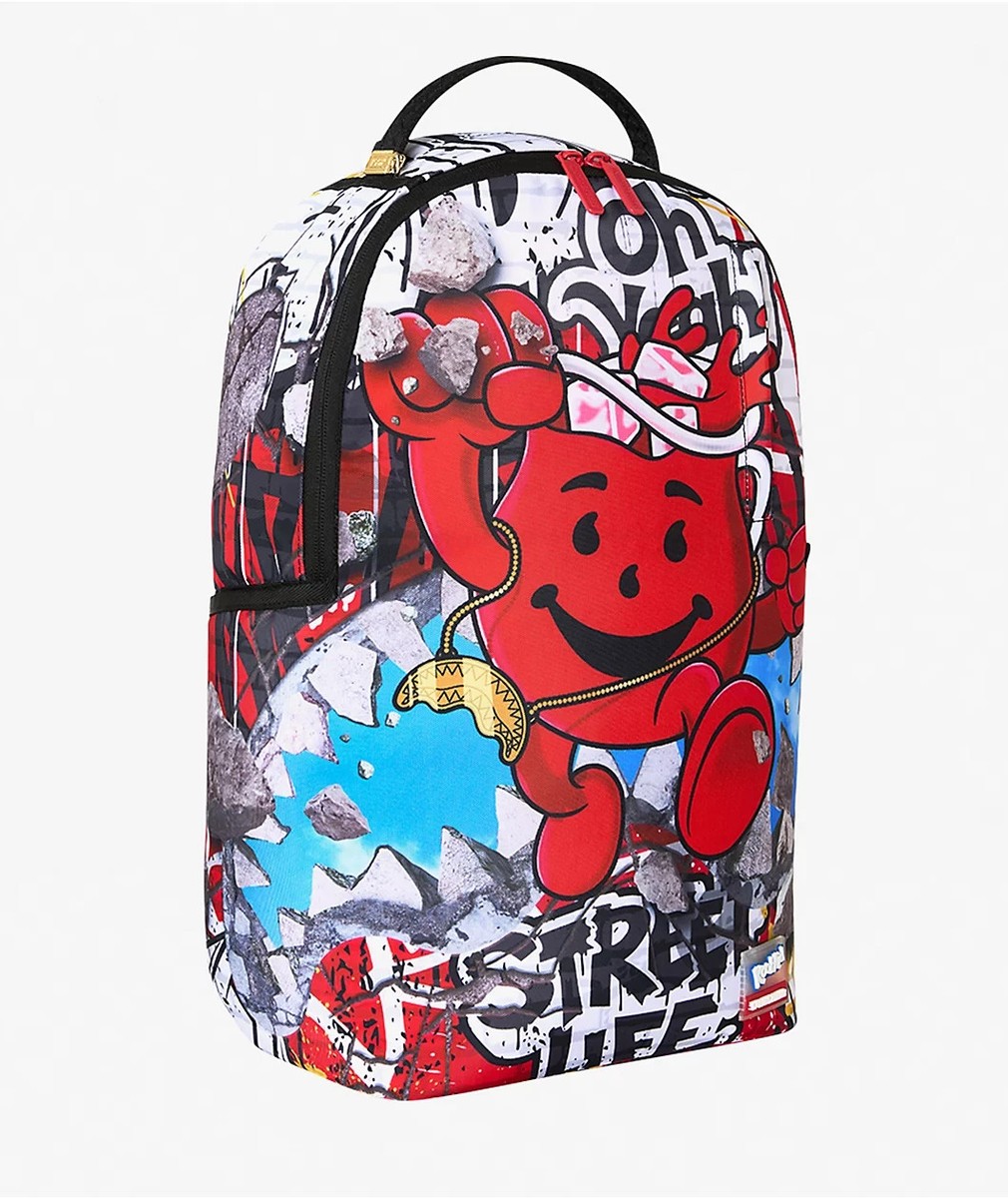 Sprayground x Koolaid Man Street Backpack🔥New Black Bookbag Large