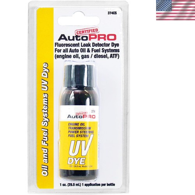 #ad Universal 1 Oz Oil amp; Fuel System UV Dye Effective Leak Detection for Vehicles $15.99