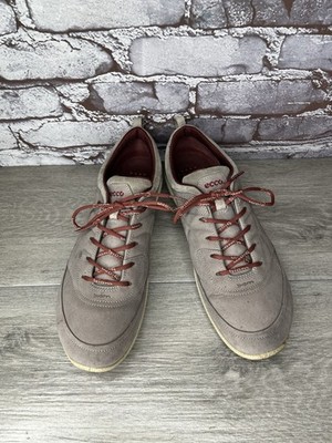 ECCO Biom Yak Gray Nubuck Leather Spike Less Golf Shoes Women s Sz 41EU/10.5M US