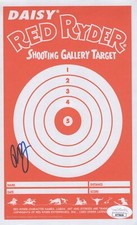 PETER BILLINGSLEY Signed 5.5x8.5 A CHRISTMAS STORY Red Ryder Target Auto JSA COA