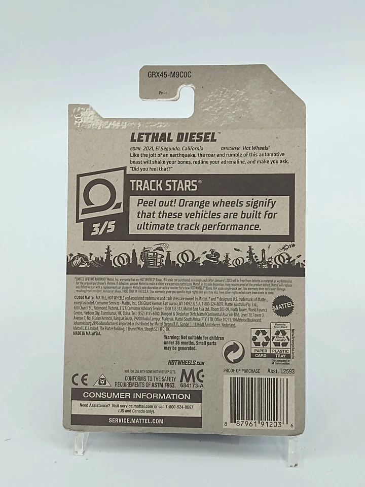 Hot Wheels Track Stars LETHAL DIESEL 2021 New - Image 2 of 2