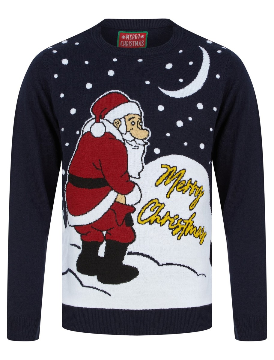 Mens Christmas Jumper Xmas Knitted Rudedolf United Novelty Mens Christmas Jumper Xmas Knitted Rudedolf United Novelty